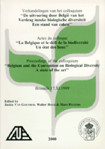 Proceedings : Belgium and the Convention on Biological Diversity. A state of the art - 17 November 1999