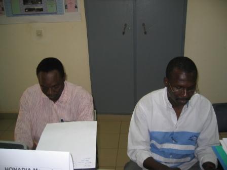 Ouaga 2006, Mamadou et Narcisse tres concentrés