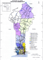 Carte N° 1 : Situation géographique et administrative du Bénin