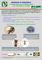 Posters sur la recherche en biodiversité