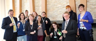 Belgian delegation during the 1st week of COP12 at PyeongChang, Korea, October 2014