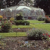 Fig. 7.2. - View on the Herbetum, a systematic garden of temperate herbaceous plants; in the background the "BALAT Greenhouse", designed by Alphonso BALAT, the architect of the Royal Greenhouses at Laken.