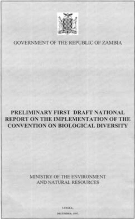 National Report Cover - This cover to the first national report