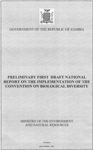 National Report Cover - This cover to the first national report