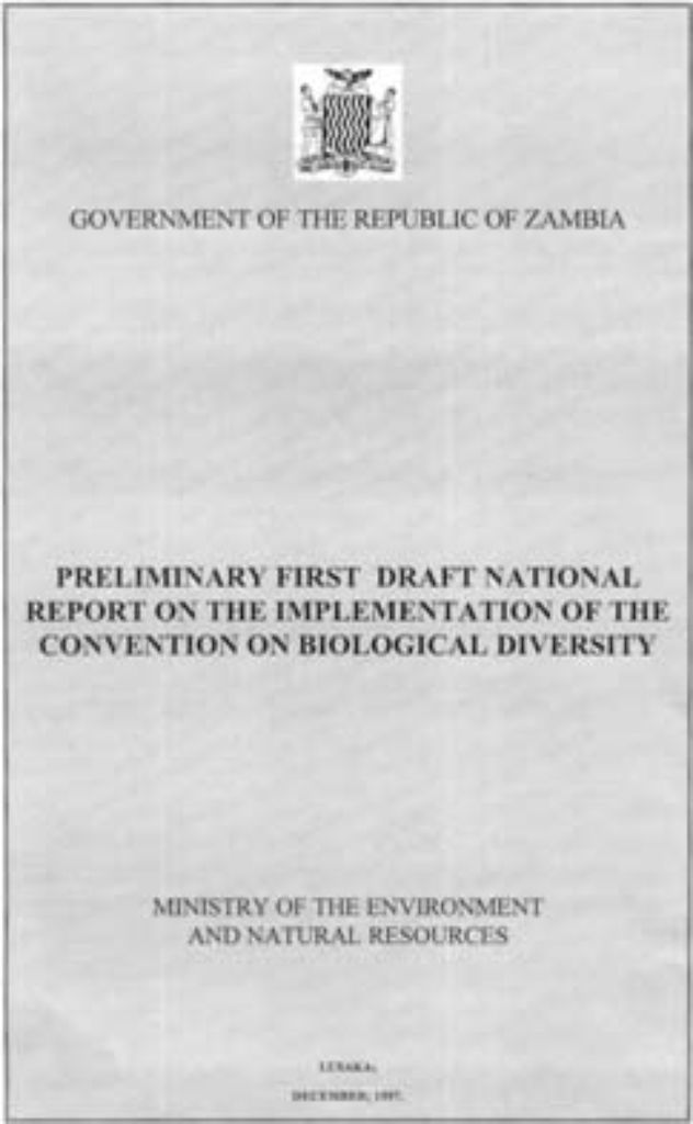 National Report Cover - This cover to the first national report
